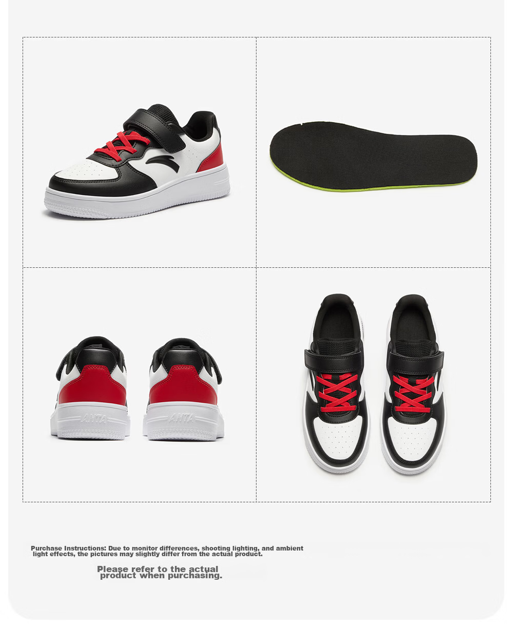 Anta Kids Girls Sports Shoes Big Kids 2026 Spring Campus White Casual Sneakers A22618076 34